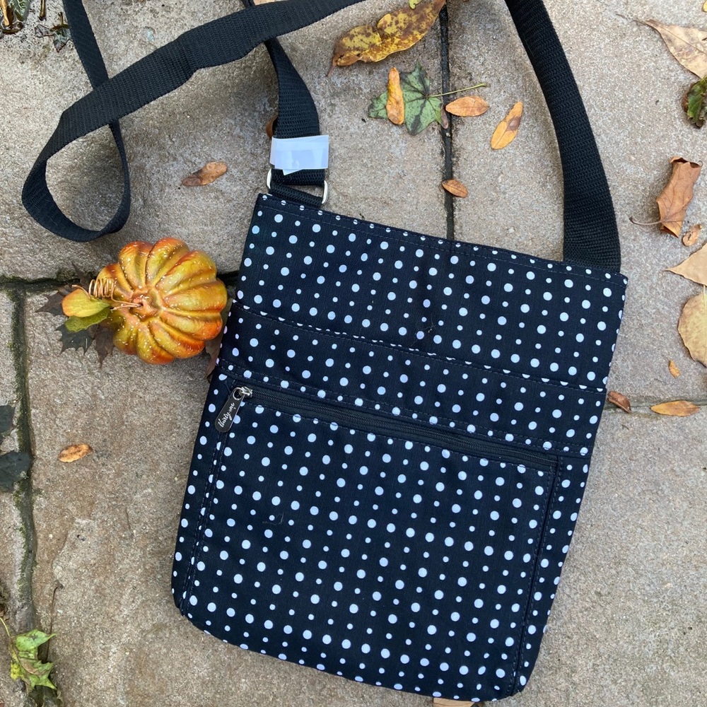 Thirty-One bags crossbody purse. Polka dot